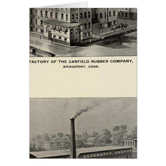 Canfield Rubber Co. Hälsningskort (Framsidan)