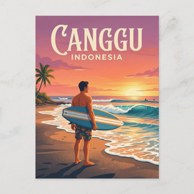 Canggu Indonesien Vykort (Framsida)
