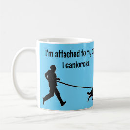 Canicross - Bifogad till min Hund GSD Kaffemugg
