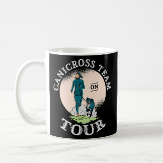 Canicross-team på vår Hund som kör sportkoppling  Kaffemugg