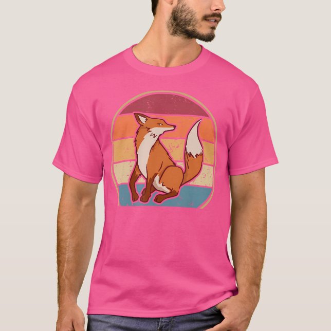 Canidae Caninae Red Fox Älskare Fox T Shirt (Framsida)