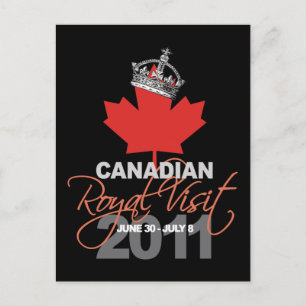 Canidian Royal Visit - William & Kate Bröllop Vykort