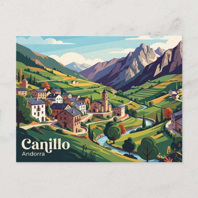 Canillo, Andorra Andorra Vykort (Framsida)