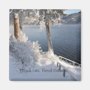 Canim Sjö, British Columbia in Winter Magnet