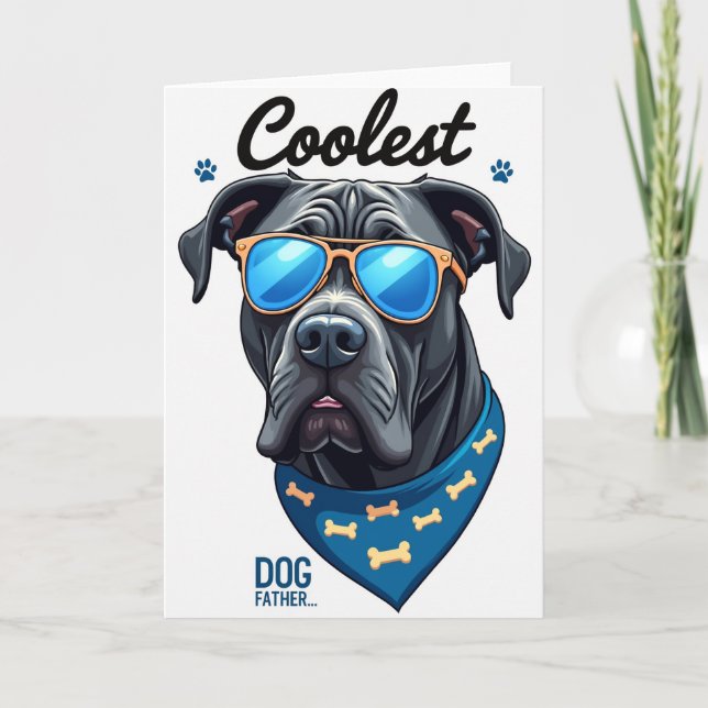 Canine Coola Pappas Scriptkort Kort (Framsida)