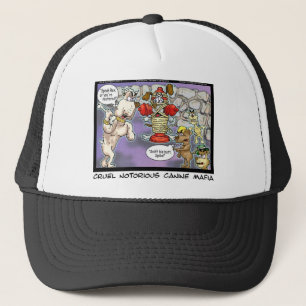 Canine Mafia Roliga T-shirts Kort Muggar & Present Truckerkeps