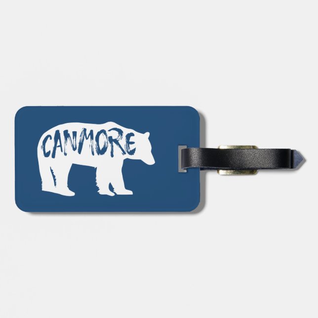 Canmore Alberta Bear Bagagebricka (Baksida Vågrät)