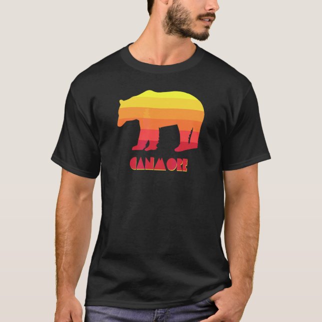 Canmore Alberta Bear T Shirt (Framsida)