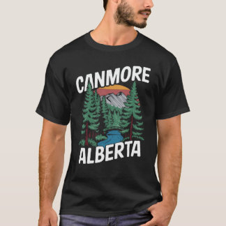 Canmore alberta, bergsstad. t shirt