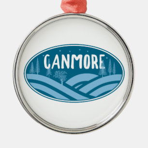 Canmore Alberta Friluftsliv Julgransprydnad Metall