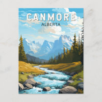 Canmore Kanada Resa Konst Vintage