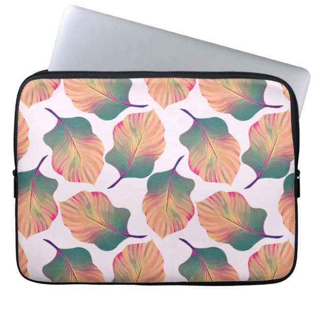 Canna Tropicanna Löv i Pastel Laptop Fodral (Framsidan)