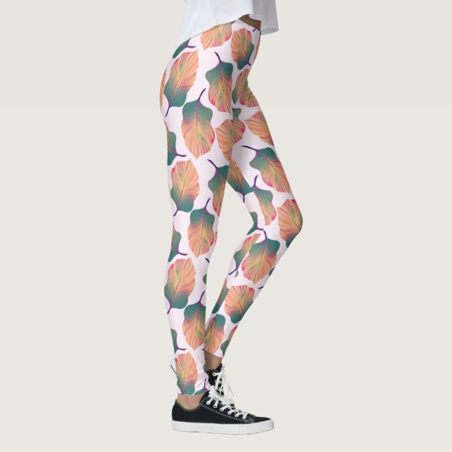 Canna Tropicanna Löv i Pastel Leggings (Höger)