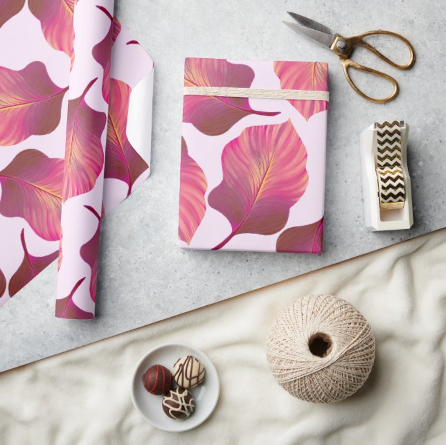 Canna Tropicanna Löv i Rosa Presentpapper (Hantverk)
