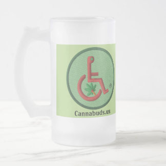 Cannabds 16 Ounce Sprocket Frosted Glass Mugg