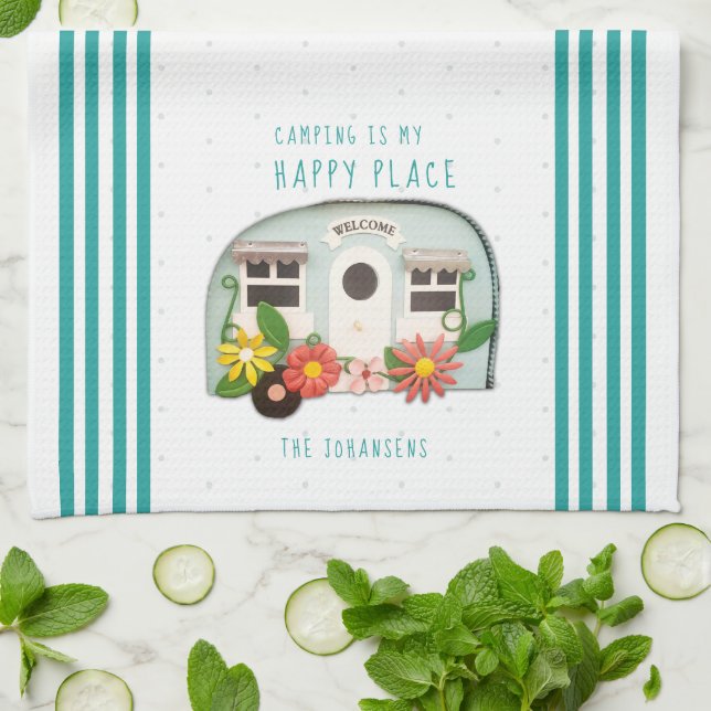 Cannad Ham Camper Camping Tea Kitchen Towel Kökshandduk (Vikta)