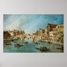 Cannaregio Canal, Venedig - Guardi Fint Konstaffis Poster