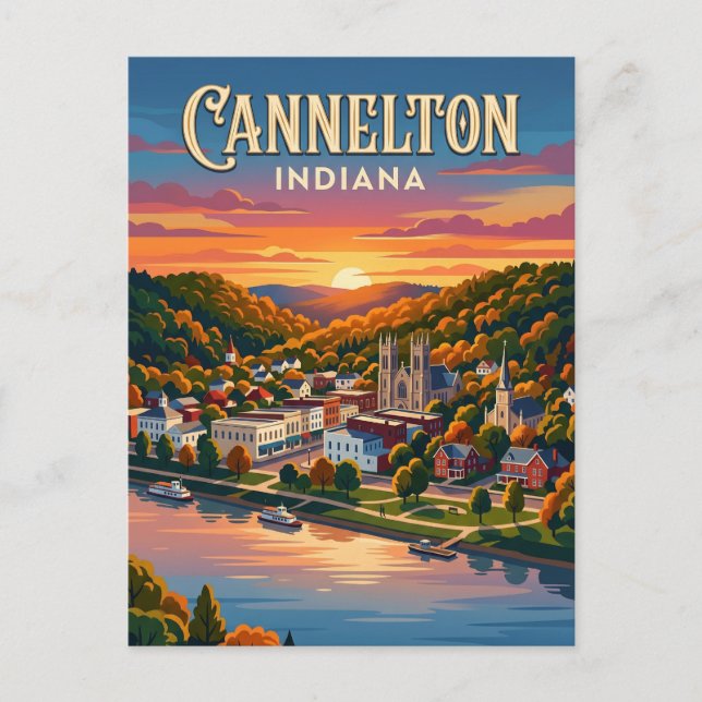 Cannelton USA Vykort (Framsida)
