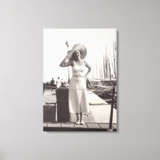 Cannes 1930s-arbetsyta canvastryck