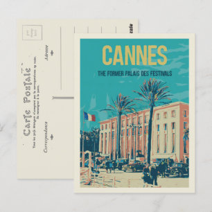 Cannes Cote d'Azur Frankrike, Palais des Festivals Vykort