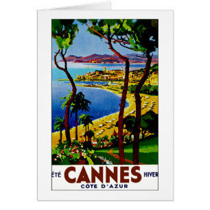 Cannes ~ Cote d'Azur Hälsningskort