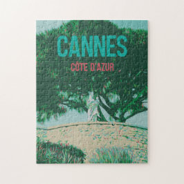 Cannes Côte d'Azur Le Suquet illustration Frankrik Pussel