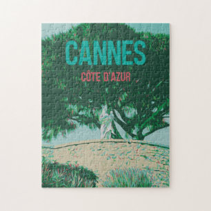 Cannes Côte d'Azur Le Suquet illustration Frankrik Pussel
