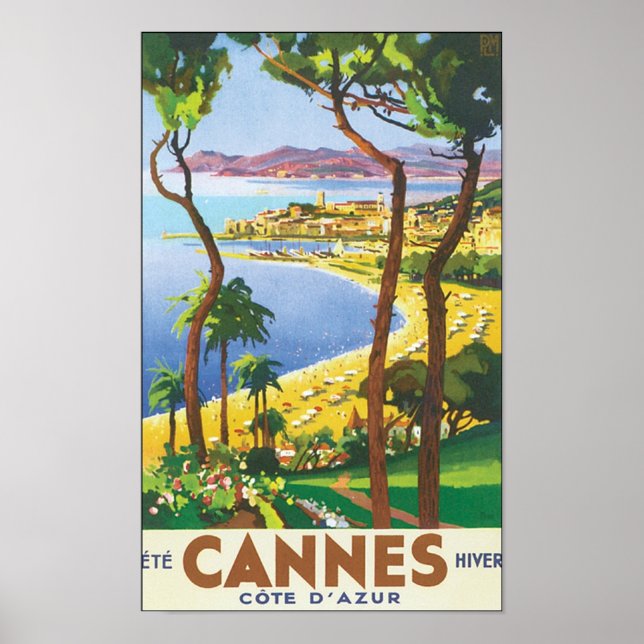 Cannes Cote D'Azur Poster (Framsidan)