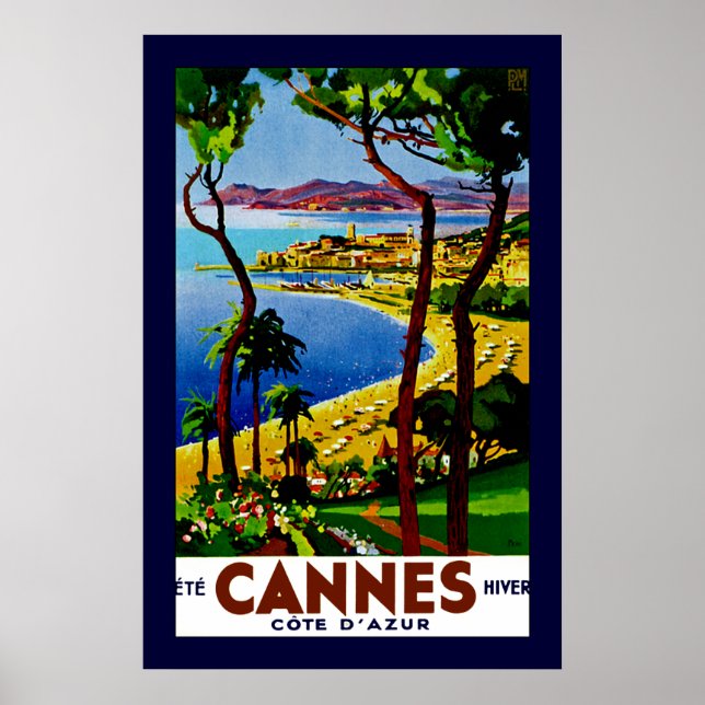 Cannes ~ Cote d'Azur Poster (Framsidan)