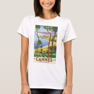 Cannes Cote d'Azur vintage resoraffisch Tee