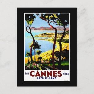 Cannes, Frankrike Vintage resor Vykort