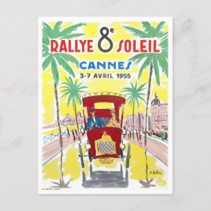 Cannes Frankrike vintage resor Vykort