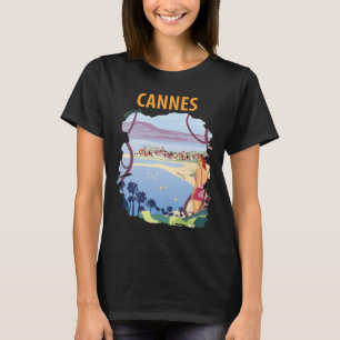 Cannes Franska Rivieran Retro Resa T-Shirt