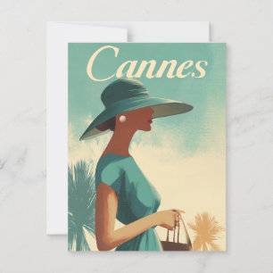 Cannes mode vintage vykort