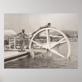 Cannes, på stranden 1935 poster