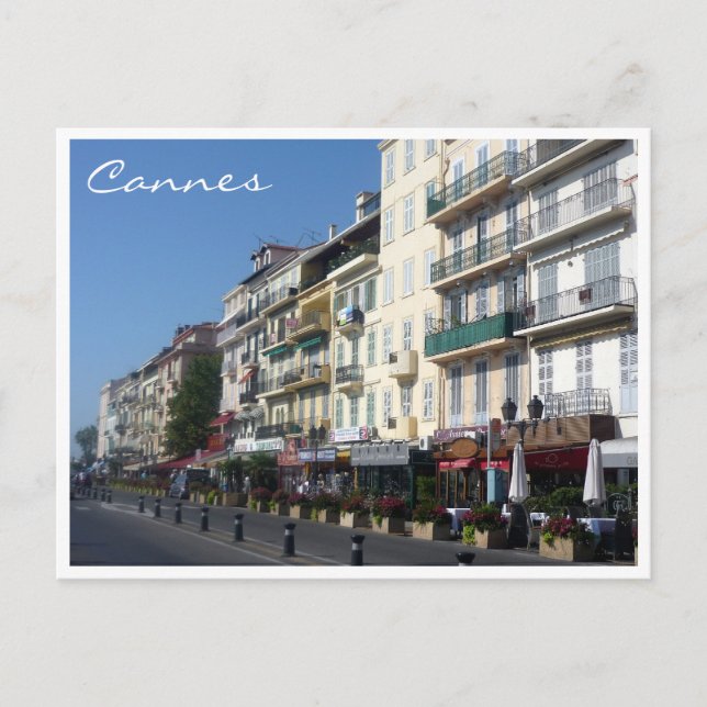cannes streetscape vykort (Framsida)