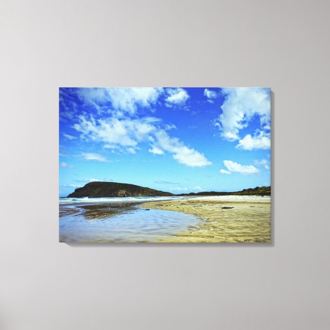 Cannibal Bay, Catlins: Nya Zeeland Canvas (Framsida)