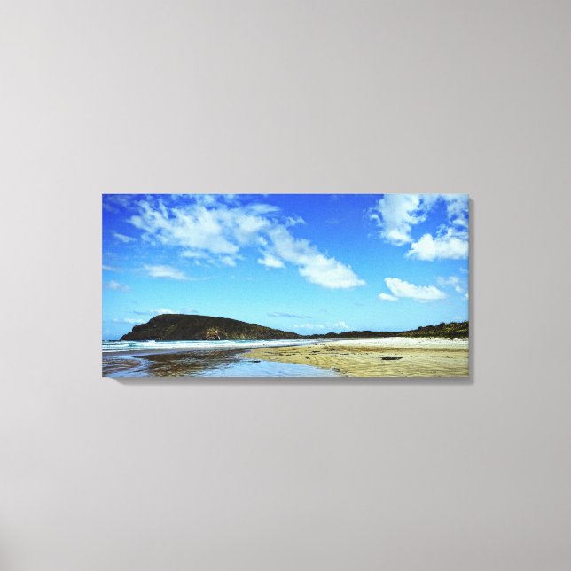 Cannibal Bay, Catlins: Nya Zeeland duk Canvastryck (Framsida)
