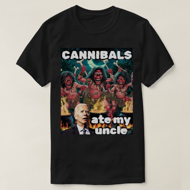 Cannibals Ate Min farbror T Shirt (Design framsida)