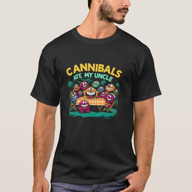 Cannibals Ate My farbror Joe Biden Parody Bosie Ed T Shirt (Framsida)