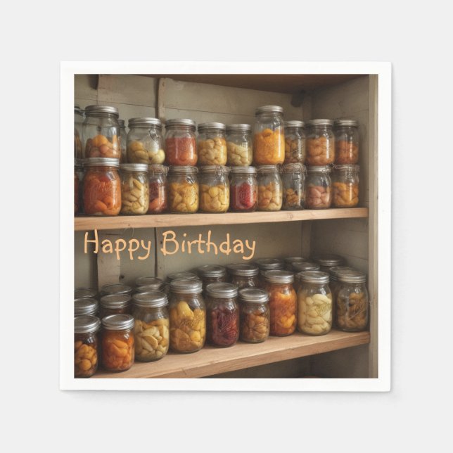 Canning Birthday Pappersservett (Framsidan)
