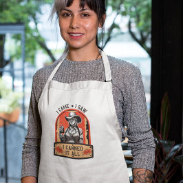 Canning Cook Sarcastic Phrase Western Cowgirl Förkläde