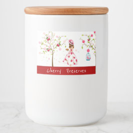 Canning-etikett för Cherry Preserve Mat Etiketter