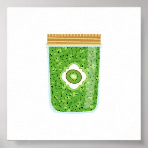Canning Food - Kiwi Sylt Poster