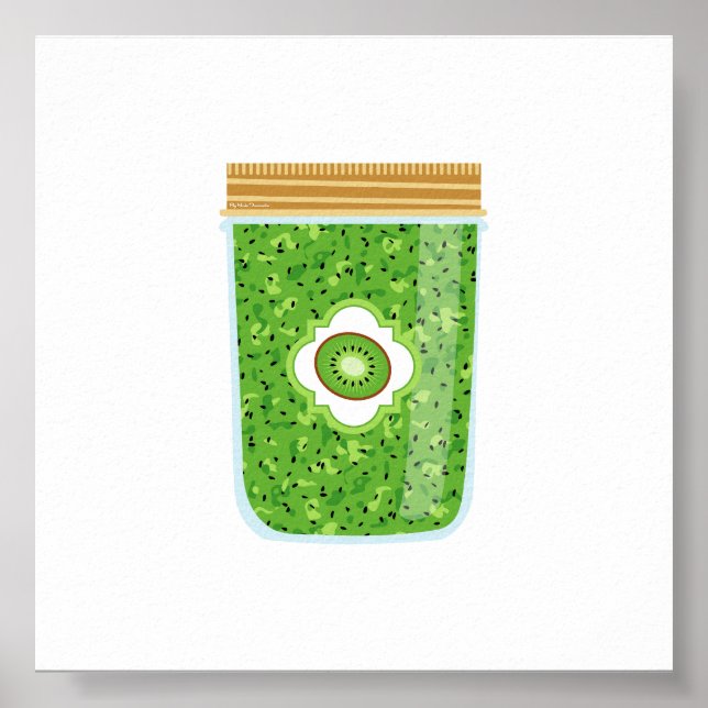 Canning Food - Kiwi Sylt Poster (Framsidan)