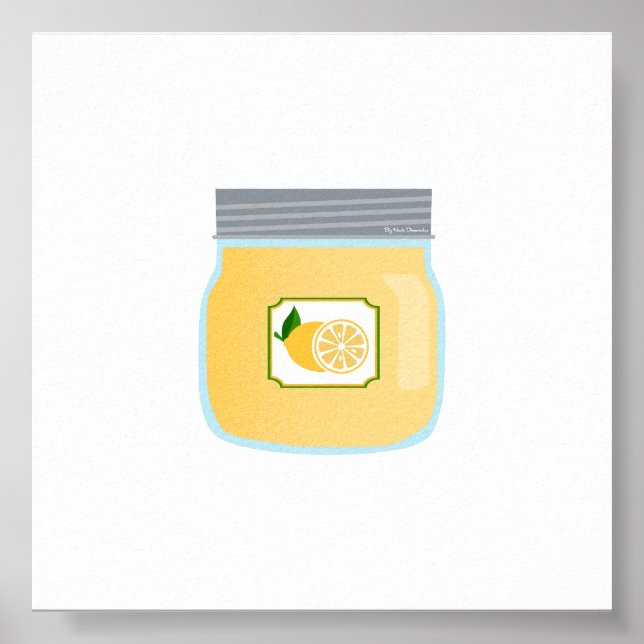 Canning Food - Lemon Curd Poster (Framsidan)