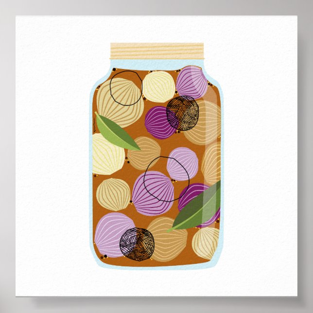 Canning Food - Picked Onions Poster (Framsidan)