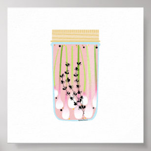 Canning Food - Picked Vår Onions Poster