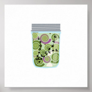 Canning Food - Pickled Fiddlehead Poster