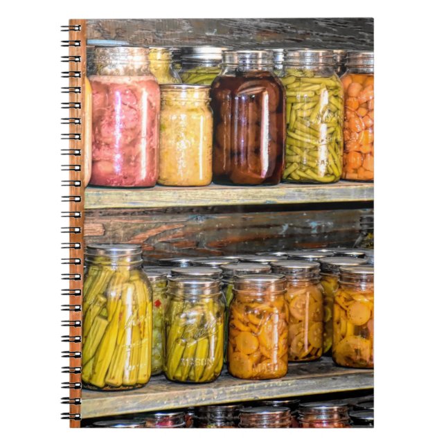 Canning Preserve Fall Harvest Anteckningsbok (Framsidan)